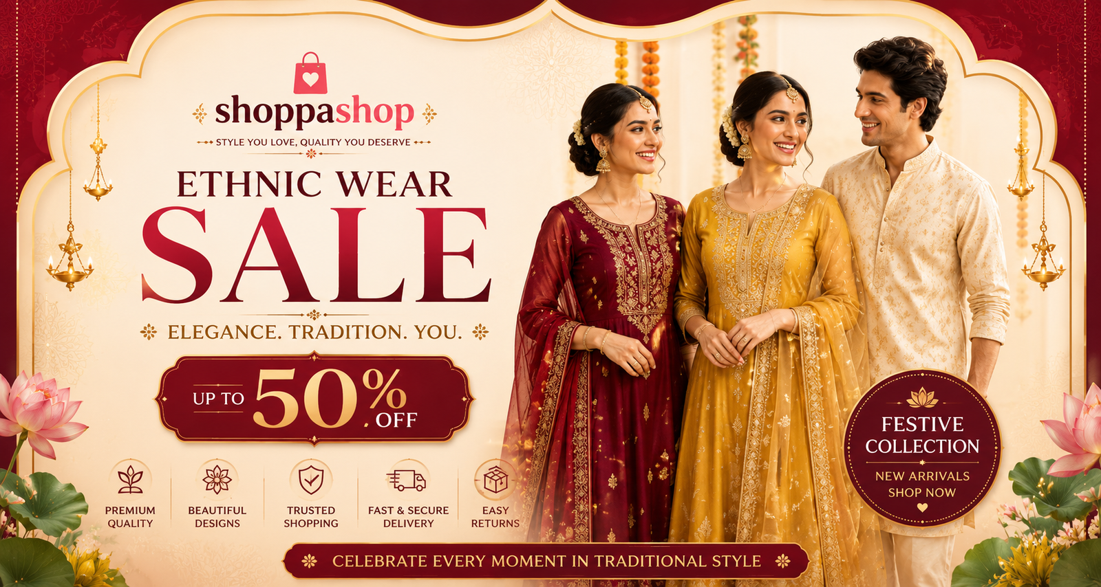 Ethnic Wear Sale - Up to 50% Off