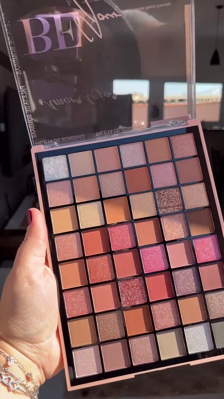 64 Shades Highly Pigmented Mocallure Eye Makeup Palette | Matte Shimmer Metallic Eyeshadow Palette Long Lasting Easly Blendable Natural