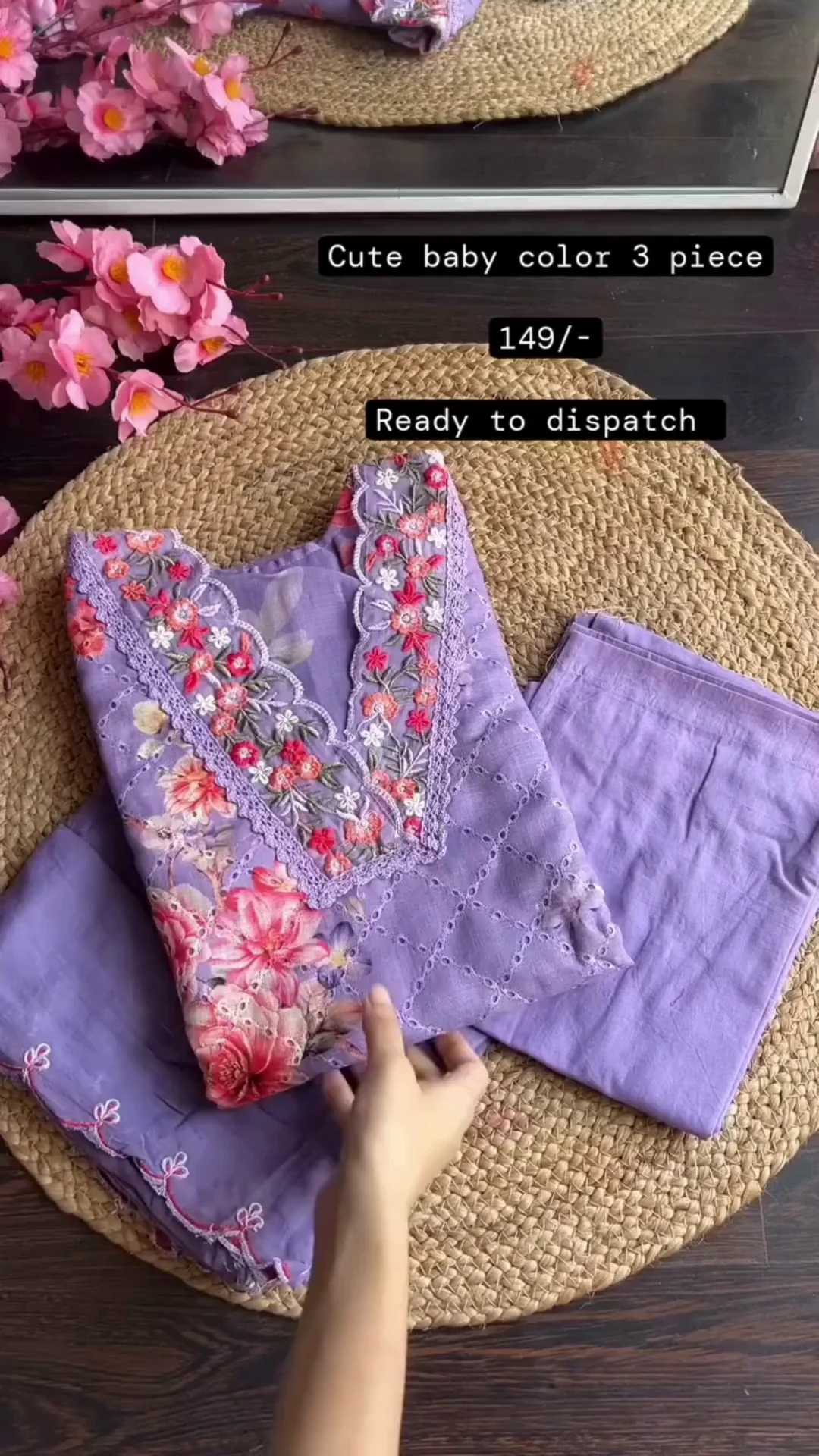 MANVAA Women&amp;amp;amp;#039;S Lavender Unstitched Heavy Multi Thread Embroidery And Hand Work With Deisngner Thread Work Dupatta Roman Silk Dress Material (T-SKTANS339064B)