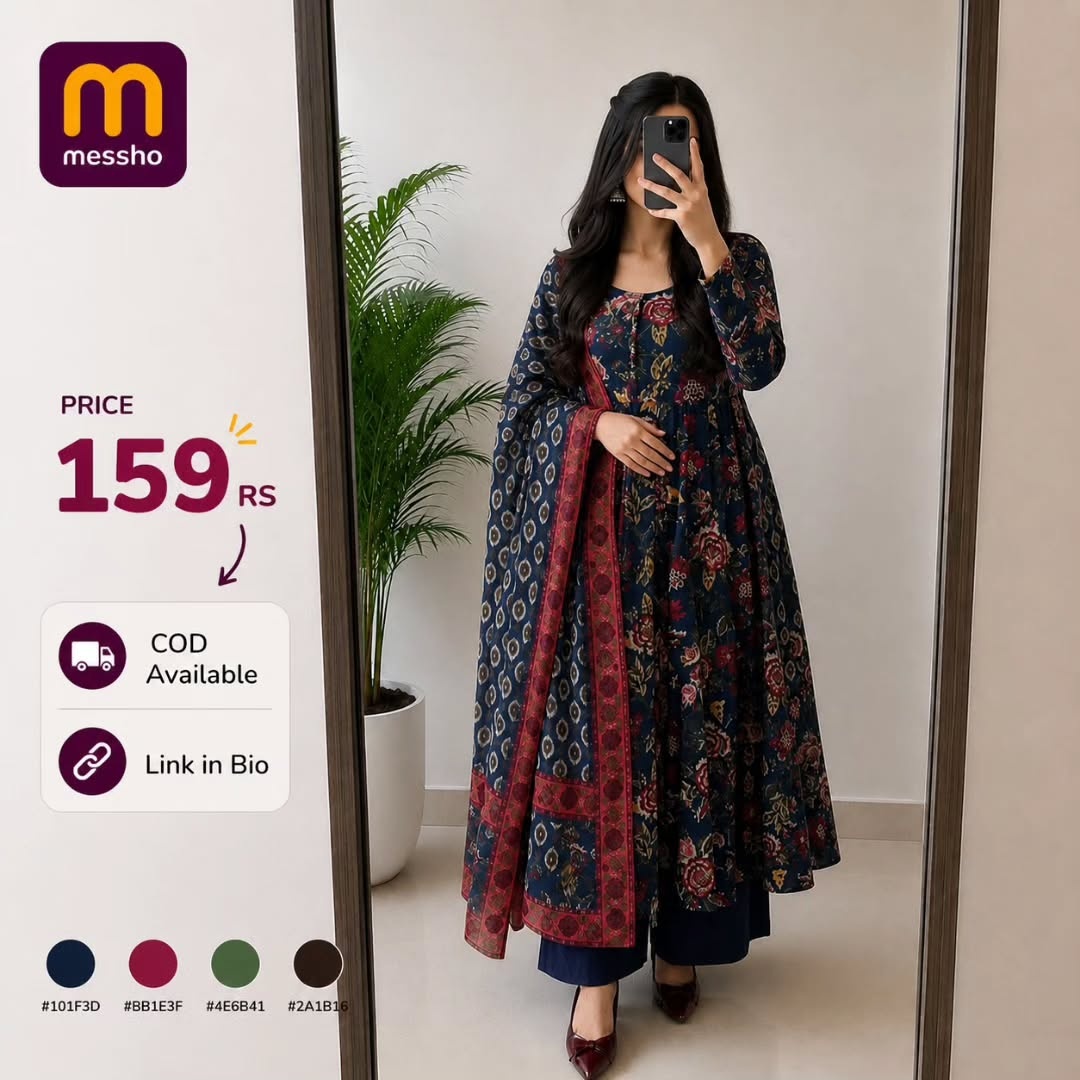Women Floral Printed Panelled Kurta with Trousers &amp;amp; With Dupatta